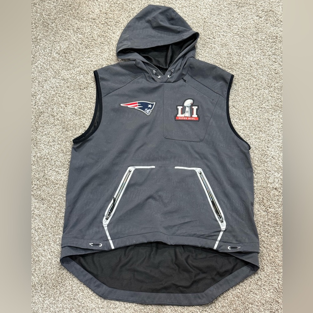 Nike New England Patriots NFL Fly Rush Vest EUC Size Large Super Bowl LI